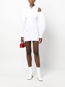 Jacquemus Asymmetrische blousejurk - Wit