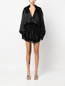 Ssheena Mini-jurk met V-hals - Zwart