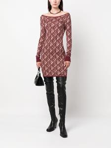 marineserre Marine Serre Mini-rok met jacquard - Rood