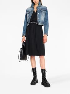 armaniexchange Armani Exchange Jurk met logo tailleband - Zwart
