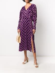 rotatebirgerchristensen ROTATE BIRGER CHRISTENSEN Midi-jurk met print - Paars