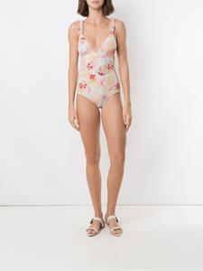 clubebossa Clube Bossa Badpak met bloemenprint - Beige