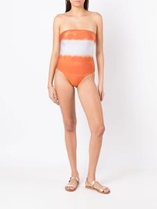 clubebossa Clube Bossa Badpak met tie-dye print - Oranje