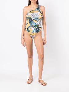 clubebossa Clube Bossa Badpak met bloemenprint - Geel