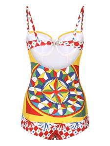 dolce&gabbana Dolce & Gabbana Badpak met print - Rood