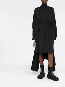 Geplooide jurk - Zwart