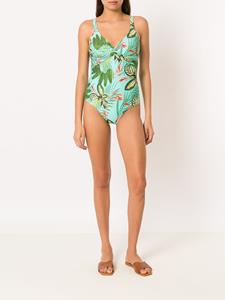 lygia&nanny Lygia & Nanny Badpak met tropische print - Groen