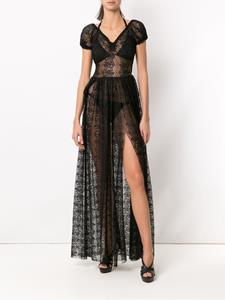 amirslama Amir Slama lace long swimsuit - Zwart