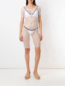 amirslama Amir Slama Mini-strandjurk - Wit