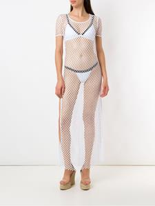 amirslama Amir Slama Midi-jurk met splitten - Wit