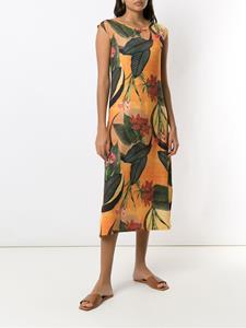 lygia&nanny Lygia & Nanny Midi-jurk met bloemenprint - Geel