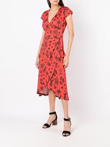 lygia&nanny Lygia & Nanny T-shirtjurk met print - Bruin