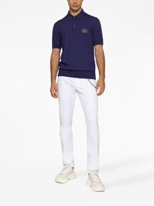 Dolce & Gabbana DG Essentials wollen poloshirt - Blauw