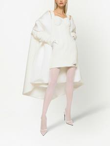 dolce&gabbana Dolce & Gabbana KIM DOLCE & GABBANA mini-jurk van badstof - Wit