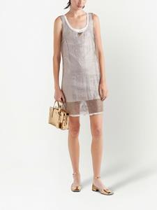 Prada Gebreide mini-jurk - Beige