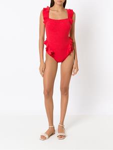 clubebossa Clube Bossa Badpak met ruches - Rood