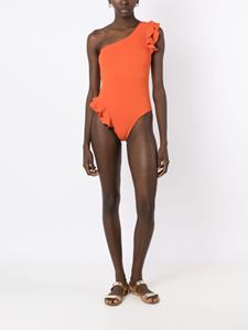 clubebossa Clube Bossa Badpak met ruches - Oranje