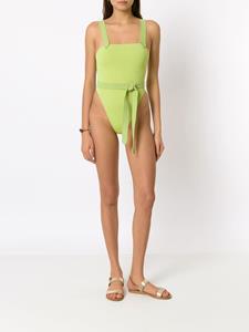 clubebossa Clube Bossa Badpak met gestrikte taille - Groen