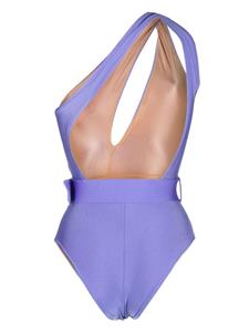 noireswimwear Noire Swimwear Badpak met ceintuur - Paars