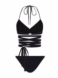 dolce&gabbana Dolce & Gabbana Bikini met halternek - Zwart