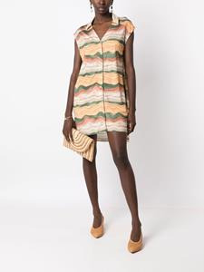 lygia&nanny Lygia & Nanny Blousejurk met print - Bruin