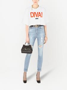 dolce&gabbana Dolce & Gabbana Audrey gerafelde skinny jeans - Blauw