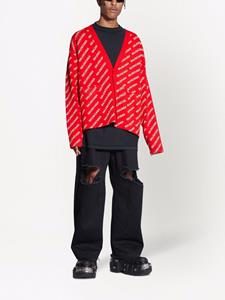 Balenciaga Vest met logoprint - Rood