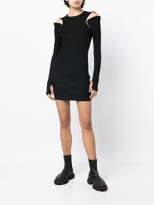 dionlee Dion Lee Geribbelde mini-jurk - Zwart