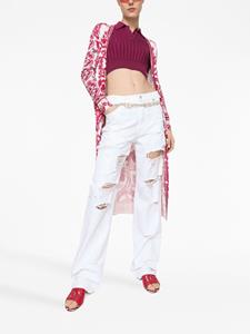 dolce&gabbana Dolce & Gabbana Gerafelde jeans - Wit