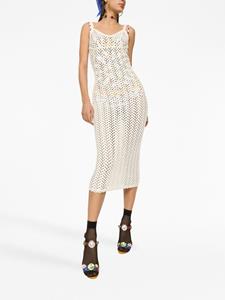 dolce&gabbana Dolce & Gabbana Gehaakte mini-jurk - Beige