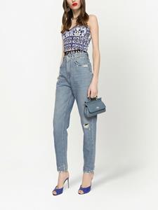 dolce&gabbana Dolce & Gabbana Jeans met gerafeld detail - Blauw