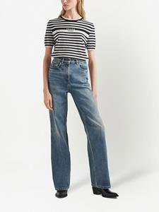 Prada Straight jeans met gebleekt effect - Blauw