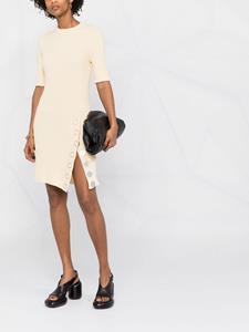 jilsander Jil Sander Ribgebreide mini-jurk - Geel