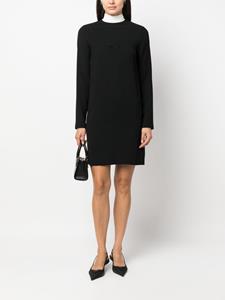 Nº21 Tweekleurige blousejurk - Zwart
