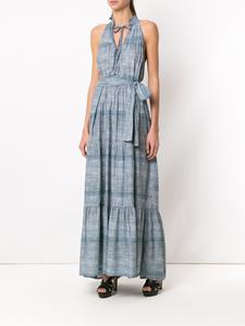 amirslama Amir Slama Denim maxi-jurk - Blauw