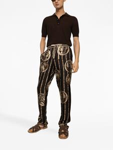 dolce&gabbana Dolce & Gabbana Gebreid poloshirt - Bruin
