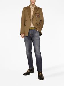 dolce&gabbana Dolce & Gabbana Zijden poloshirt - Beige