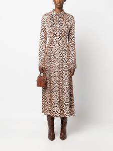 Forte Forte Midi-jurk met luipaardprint - Beige