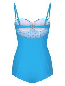 dolce&gabbana Dolce & Gabbana Badpak met logo - Blauw