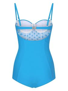 Dolce & Gabbana Badpak met logo - Blauw