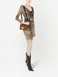 dolce&gabbana Dolce & Gabbana Jurk met luipaardprint - Beige