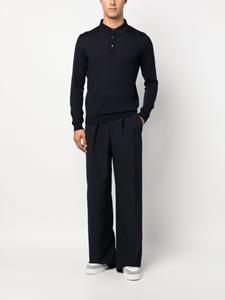 ERALDO Poloshirt met lange mouwen - Blauw