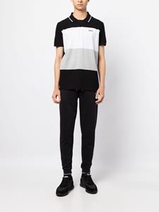 BOSS Poloshirt met vlakken - Zwart