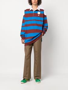 walesbonner Wales Bonner Gestreept poloshirt - Blauw