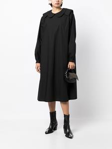Raf Simons Midi-jurk met ronde kraag - Zwart