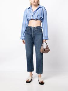 AGOLDE high-rise cropped jeans - Blauw