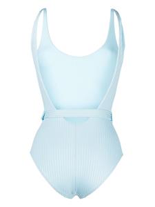 melissaodabash Melissa Odabash St Tropez geribbeld badpak - Blauw