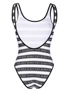 Balmain Badpak met logoprint - Wit
