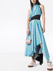 Natasha Zinko Halterjurk met print - Blauw