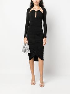 isabelmarant ISABEL MARANT Midi-jurk met cut-out - Zwart